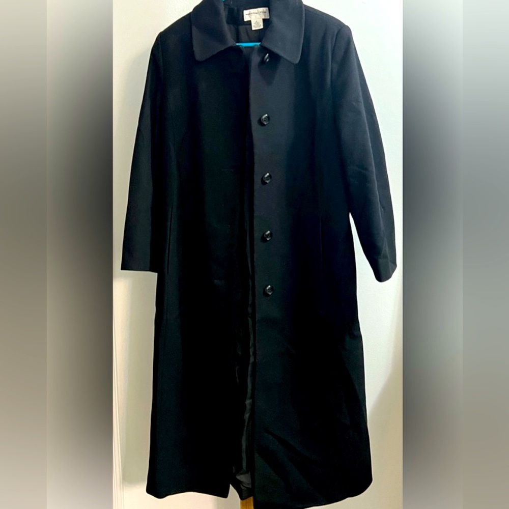 Women’s wool full length dress coat by Preston and York